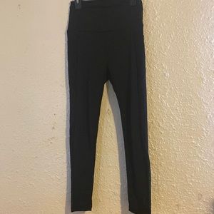 High rise black leggings with pockets